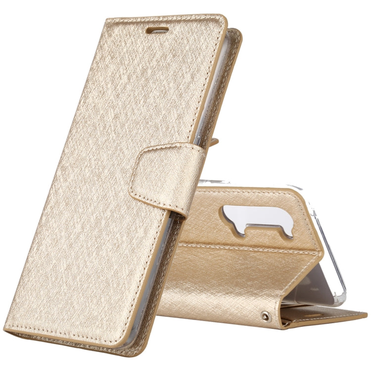 For OPPO Reno 3 ALIVO Canvas Diary Silk Texture Horizontal Flip Leather Case with Holder & Card Slots & Wallet & Photo Frame