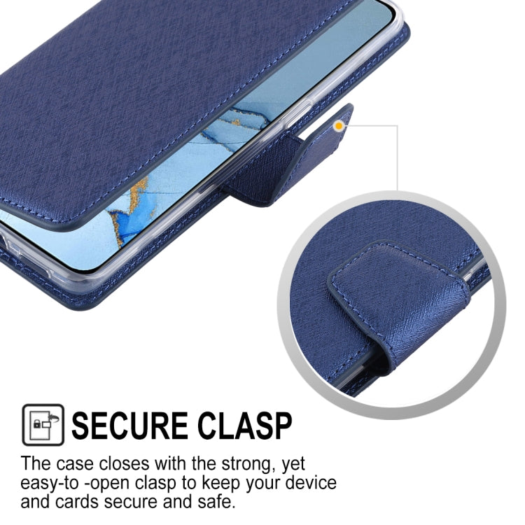 For OPPO Reno 3 Pro ALIVO Canvas Diary Silk Texture Horizontal Flip Leather Case with Holder & Card Slots & Wallet & Photo Frame
