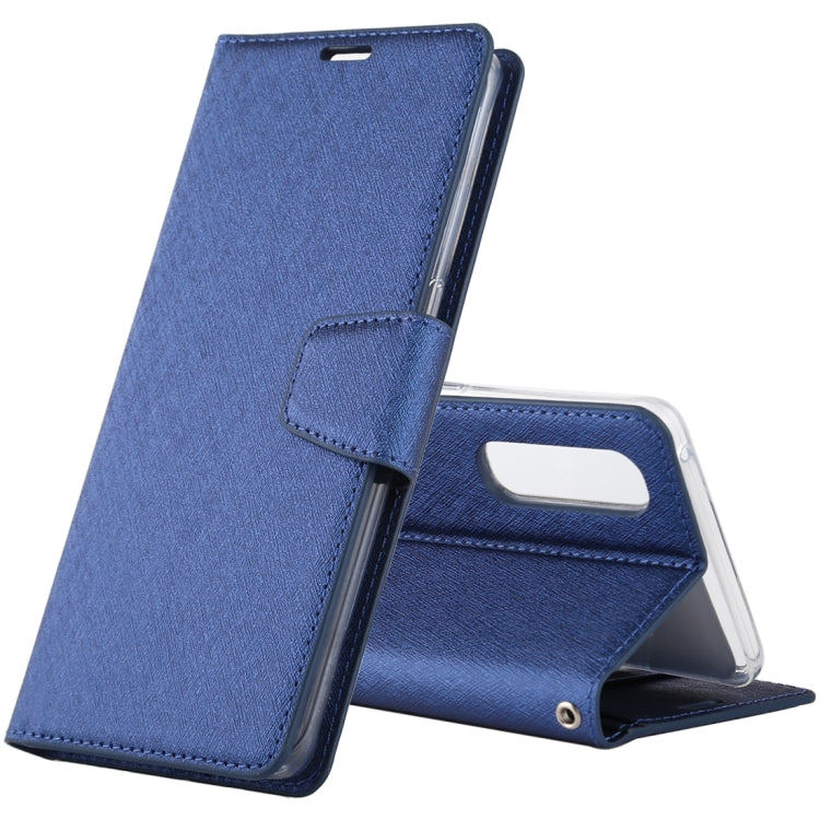 For OPPO Reno 3 Pro ALIVO Canvas Diary Silk Texture Horizontal Flip Leather Case with Holder & Card Slots & Wallet & Photo Frame