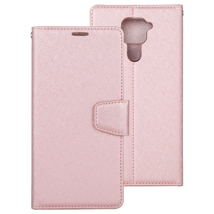 For Xiaomi Redmi 10X ALIVO Canvas Diary Silk Texture Horizontal Flip Leather Case with Holder & Card Slots & Wallet & Photo Frame