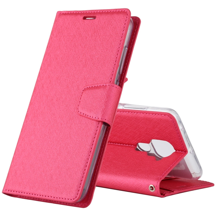 For Xiaomi Redmi 10X ALIVO Canvas Diary Silk Texture Horizontal Flip Leather Case with Holder & Card Slots & Wallet & Photo Frame