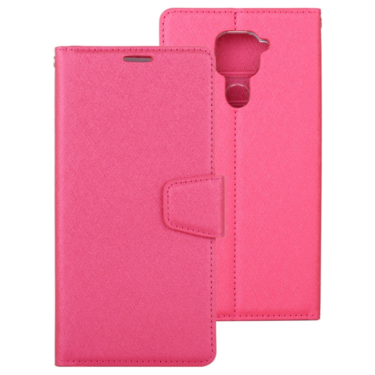 For Xiaomi Redmi 10X ALIVO Canvas Diary Silk Texture Horizontal Flip Leather Case with Holder & Card Slots & Wallet & Photo Frame