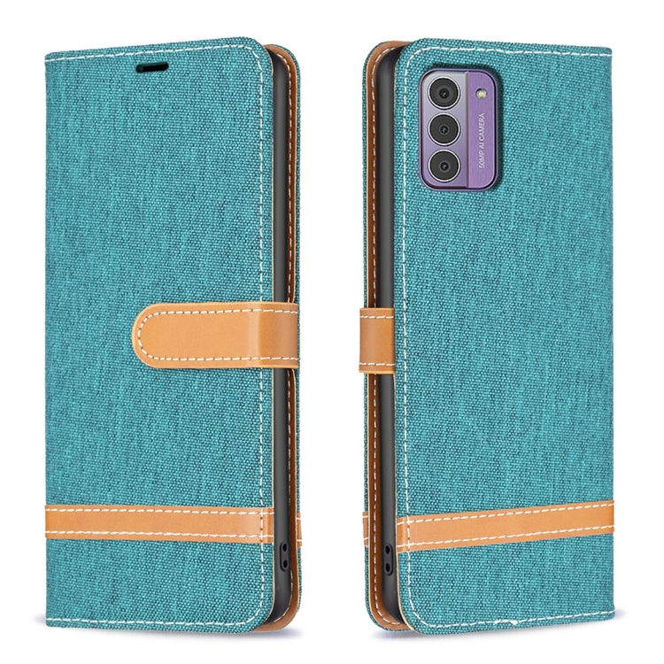 For Nokia G42/G310 Color Matching Denim Texture Horizontal Flip Leather Case