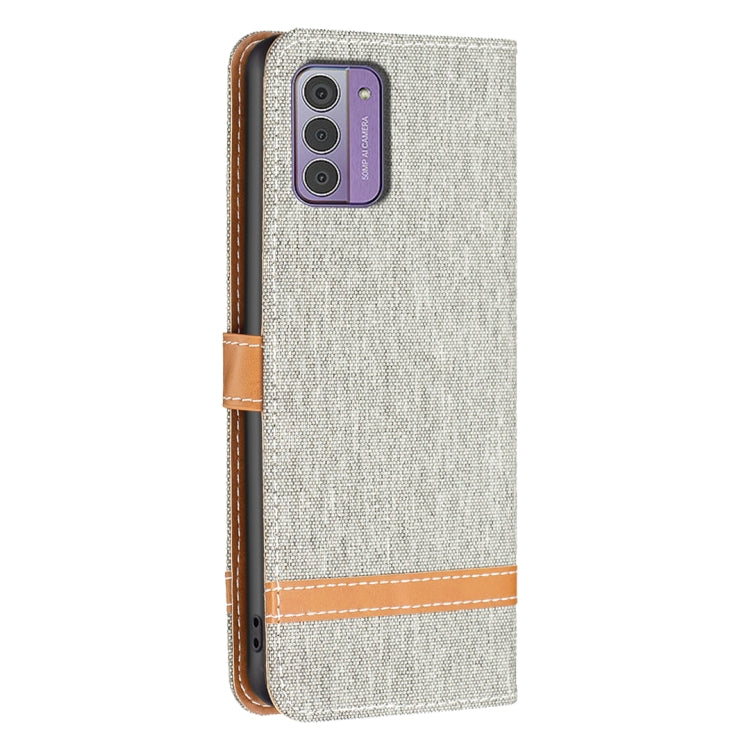 For Nokia G42/G310 Color Matching Denim Texture Horizontal Flip Leather Case
