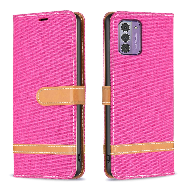 For Nokia G42/G310 Color Matching Denim Texture Horizontal Flip Leather Case