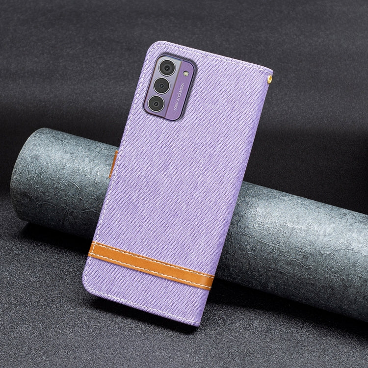 For Nokia G42/G310 Color Matching Denim Texture Horizontal Flip Leather Case