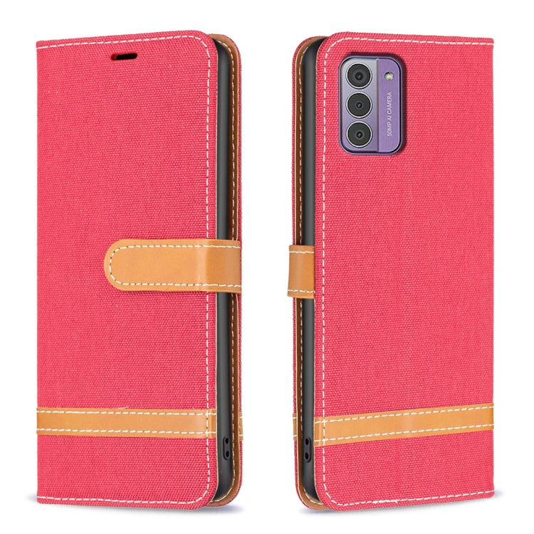 For Nokia G42/G310 Color Matching Denim Texture Horizontal Flip Leather Case