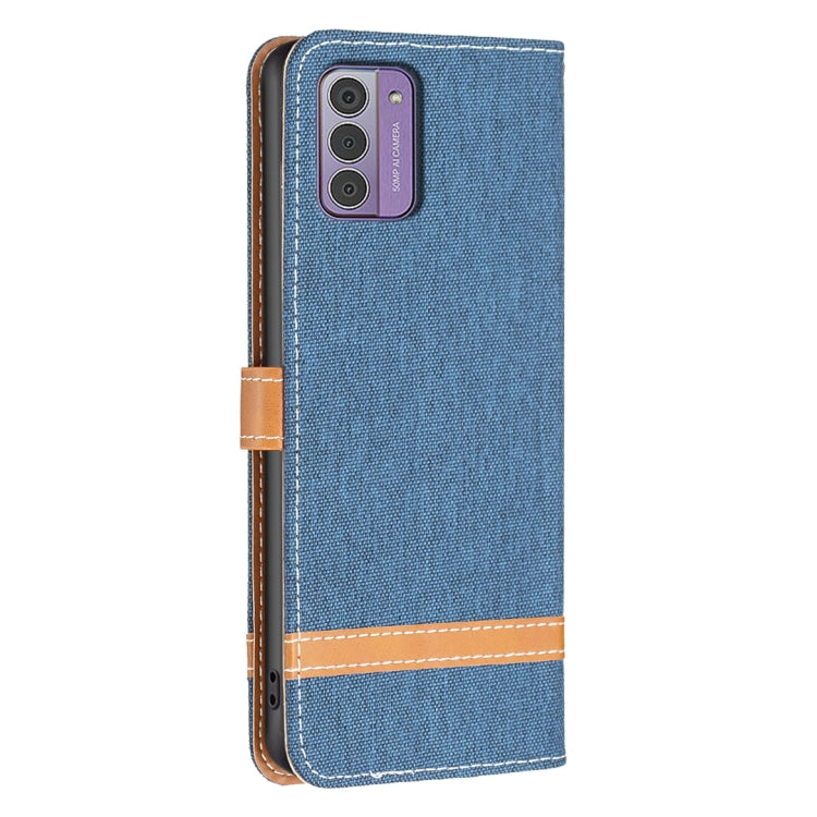 For Nokia G42/G310 Color Matching Denim Texture Horizontal Flip Leather Case