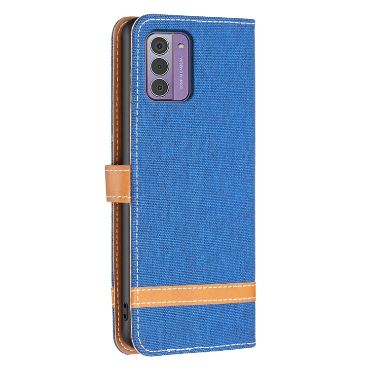 For Nokia G42/G310 Color Matching Denim Texture Horizontal Flip Leather Case