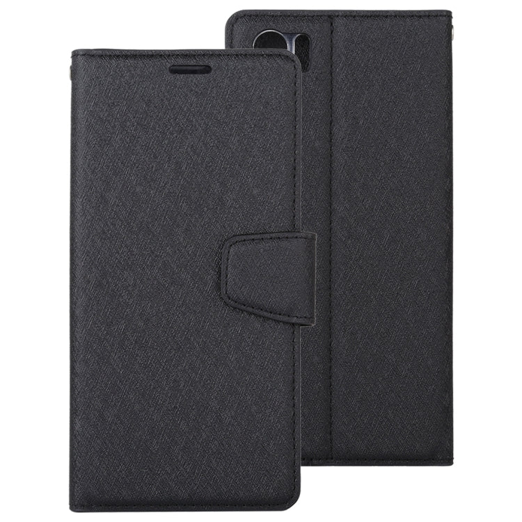 For OPPO A91 ALIVO Canvas Diary Silk Texture Horizontal Flip Leather Case with Holder & Card Slots & Wallet & Photo Frame