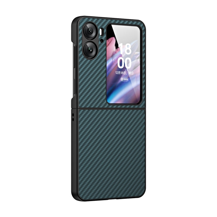 For OPPO Find N2 Flip Integrated Composite Carbon Fiber Pattern Phone Case