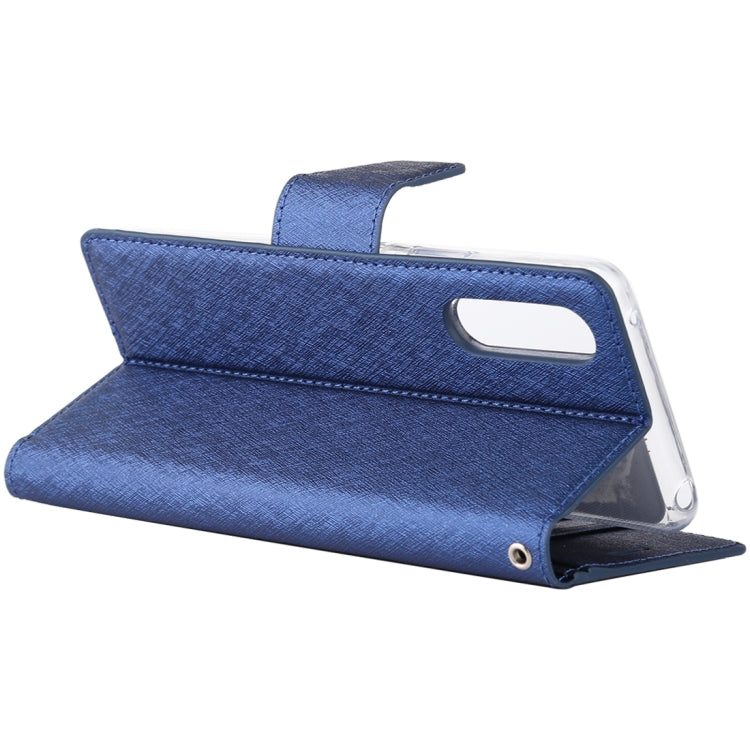 For Sony Xperia 10 II ALIVO Canvas Diary Silk Texture Horizontal Flip Leather Case with Holder & Card Slots & Wallet & Photo Frame