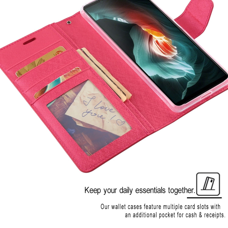 For Sony Xperia 10 II ALIVO Canvas Diary Silk Texture Horizontal Flip Leather Case with Holder & Card Slots & Wallet & Photo Frame