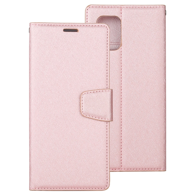 For Xiaomi Mi 10 Lite ALIVO Canvas Diary Silk Texture Horizontal Flip Leather Case with Holder & Card Slots & Wallet & Photo Frame