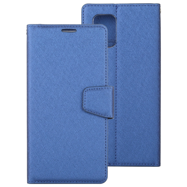 For Xiaomi Mi 10 Lite ALIVO Canvas Diary Silk Texture Horizontal Flip Leather Case with Holder & Card Slots & Wallet & Photo Frame