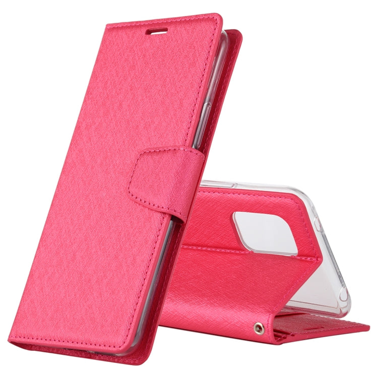 For Xiaomi Mi 10 Lite ALIVO Canvas Diary Silk Texture Horizontal Flip Leather Case with Holder & Card Slots & Wallet & Photo Frame