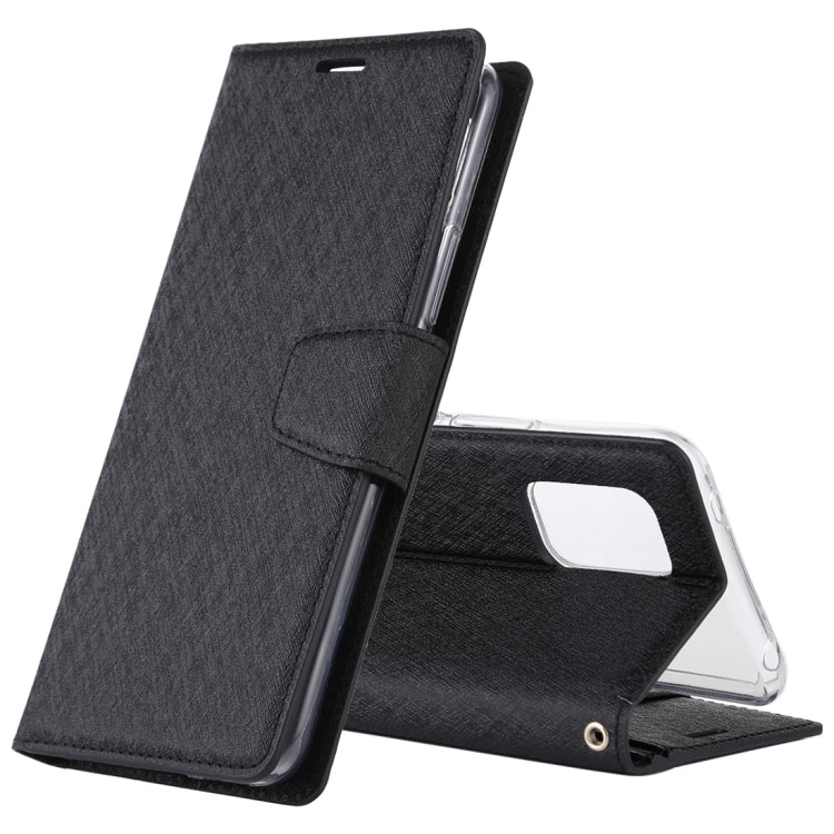 For Xiaomi Mi 10 Lite ALIVO Canvas Diary Silk Texture Horizontal Flip Leather Case with Holder & Card Slots & Wallet & Photo Frame