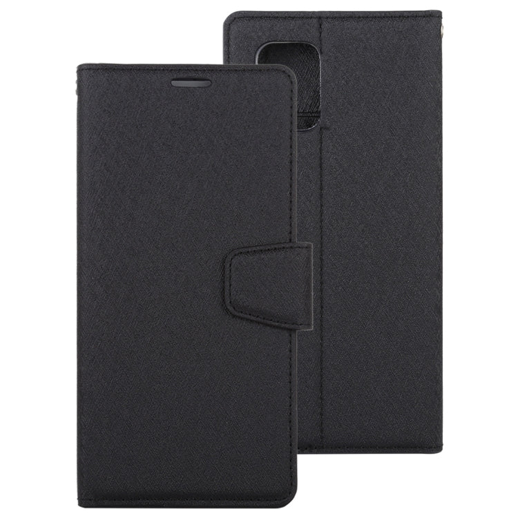 For Xiaomi Mi 10 Lite ALIVO Canvas Diary Silk Texture Horizontal Flip Leather Case with Holder & Card Slots & Wallet & Photo Frame