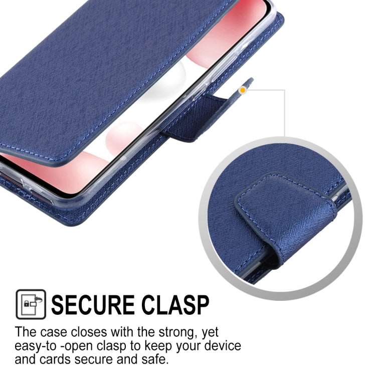 For Xiaomi Mi 10 Lite ALIVO Canvas Diary Silk Texture Horizontal Flip Leather Case with Holder & Card Slots & Wallet & Photo Frame