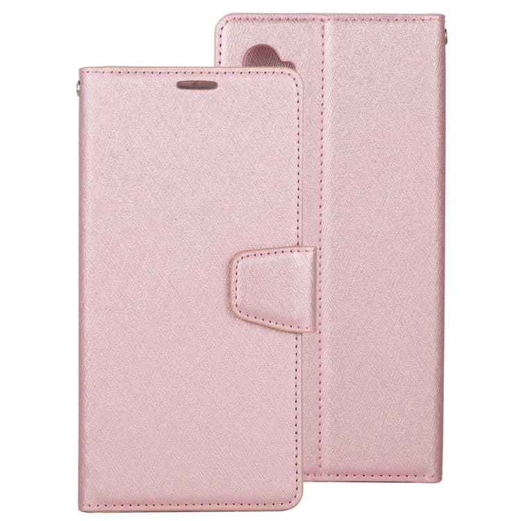 For Xiaomi Mi Note 10 Lite ALIVO Canvas Diary Silk Texture Horizontal Flip Leather Case with Holder & Card Slots & Wallet & Photo Frame