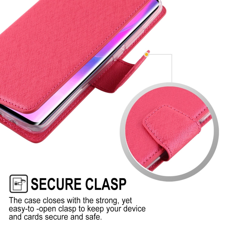 For Xiaomi Mi Note 10 Lite ALIVO Canvas Diary Silk Texture Horizontal Flip Leather Case with Holder & Card Slots & Wallet & Photo Frame