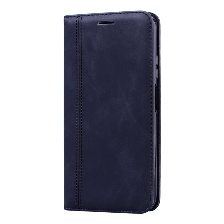 For Huawei P40 Lite Frosted Business Magnetic Horizontal Flip PU Leather Case with Holder & Card Slot & Lanyard