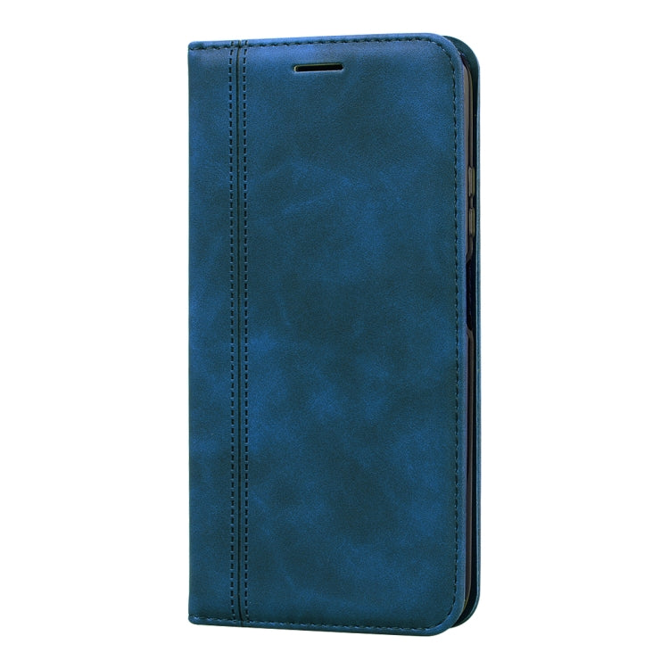 For Huawei P40 Lite Frosted Business Magnetic Horizontal Flip PU Leather Case with Holder & Card Slot & Lanyard