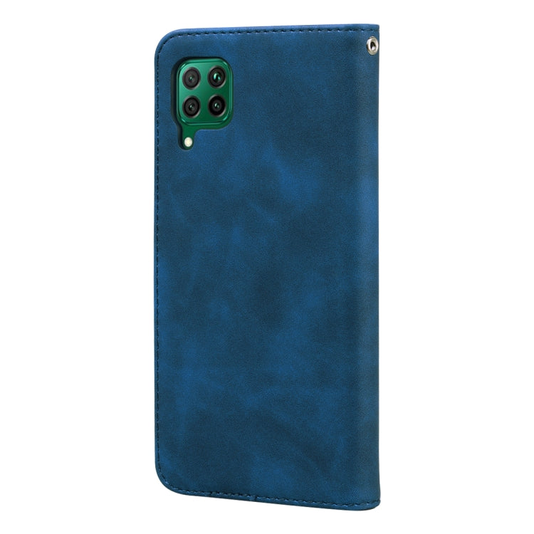 For Huawei P40 Lite Frosted Business Magnetic Horizontal Flip PU Leather Case with Holder & Card Slot & Lanyard