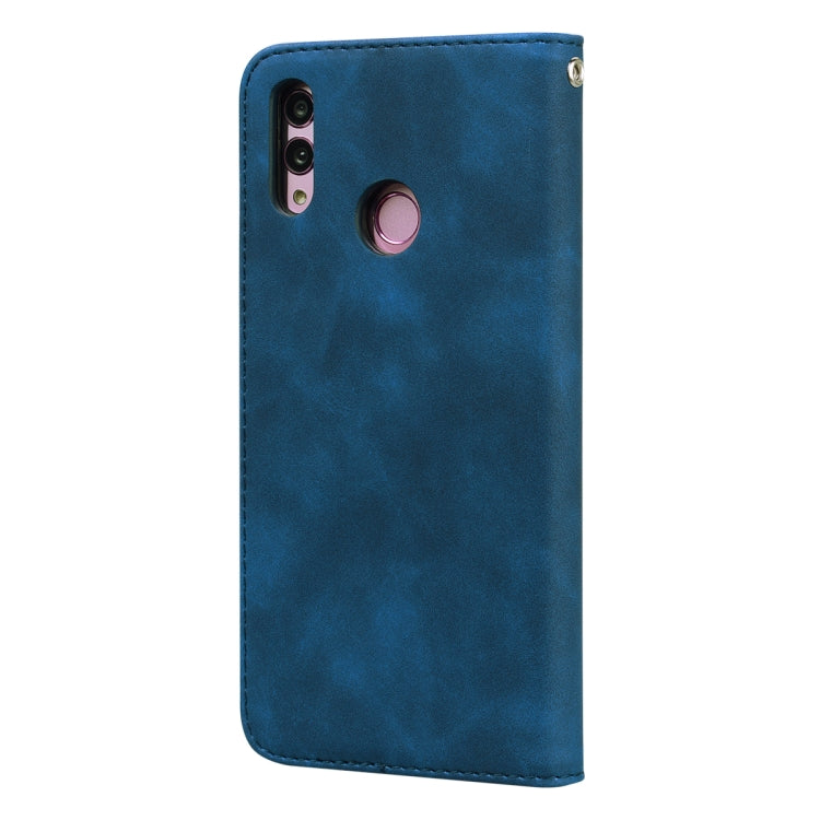 For Huawei P Smart 2019 Frosted Business Magnetic Horizontal Flip PU Leather Case with Holder & Card Slot & Lanyard