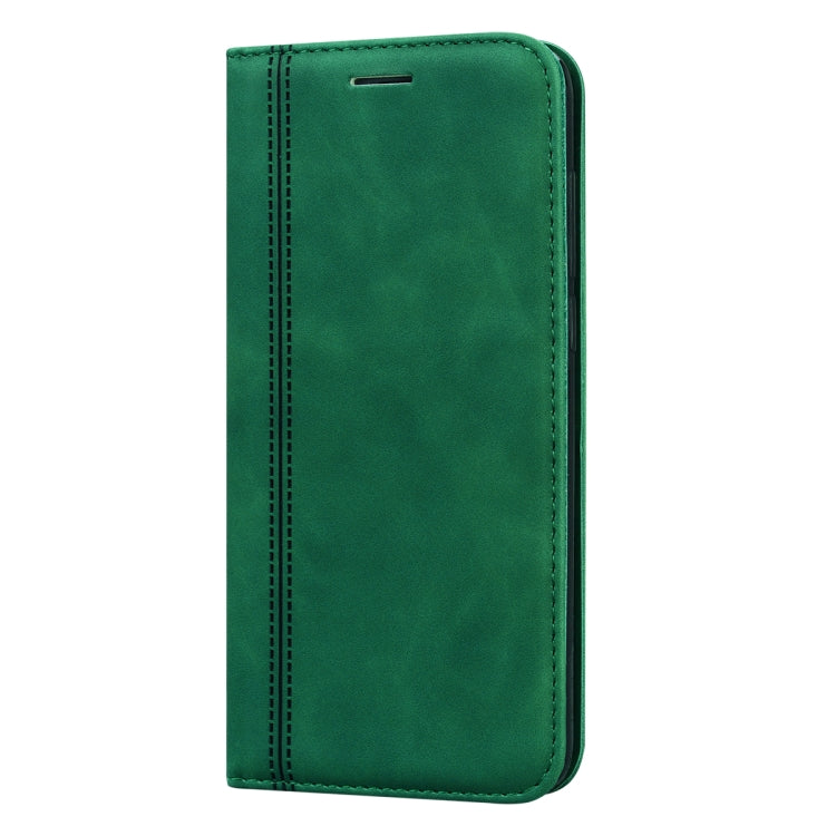 For Huawei P Smart / Enjoy 7S Frosted Business Magnetic Horizontal Flip PU Leather Case with Holder & Card Slot & Lanyard