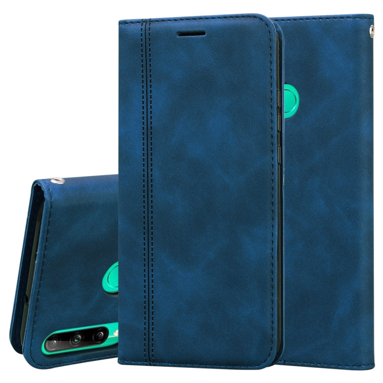 For Huawei P40 Lite E / Y7P Frosted Business Magnetic Horizontal Flip PU Leather Case with Holder & Card Slot & Lanyard