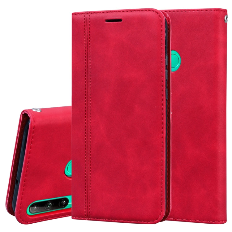 For Huawei P40 Lite E / Y7P Frosted Business Magnetic Horizontal Flip PU Leather Case with Holder & Card Slot & Lanyard