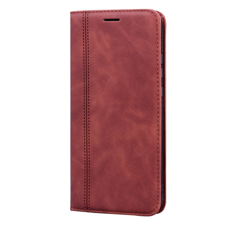 For Huawei P40 Lite E / Y7P Frosted Business Magnetic Horizontal Flip PU Leather Case with Holder & Card Slot & Lanyard