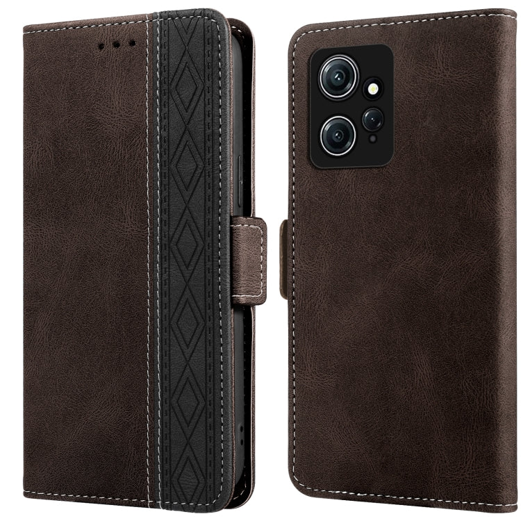 For Xiaomi Redmi Note 12 4G Global Stitching Side-Magnetic RFID Leather Phone Case