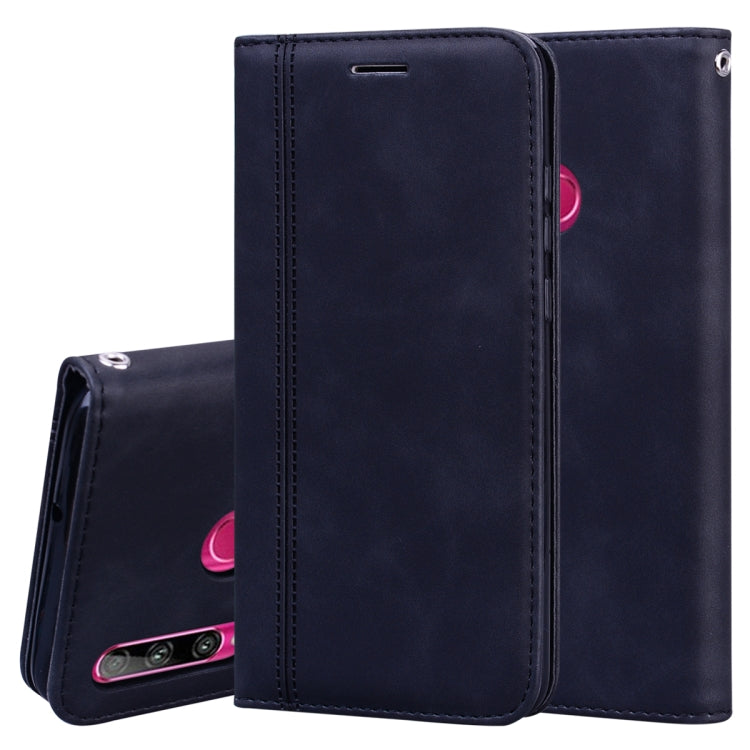 For Huawei Honor 10i / 20i Frosted Business Magnetic Horizontal Flip PU Leather Case with Holder & Card Slot & Lanyard