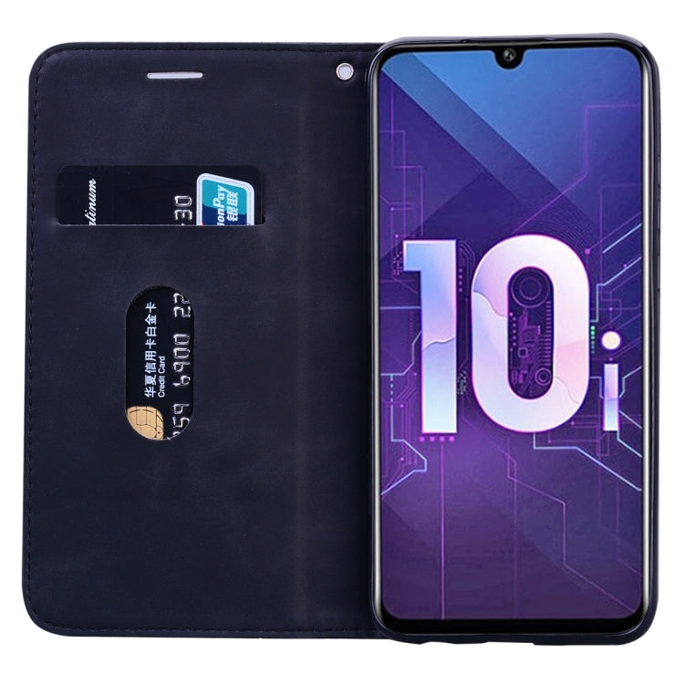 For Huawei Honor 10i / 20i Frosted Business Magnetic Horizontal Flip PU Leather Case with Holder & Card Slot & Lanyard