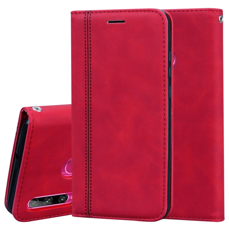 For Huawei Honor 10i / 20i Frosted Business Magnetic Horizontal Flip PU Leather Case with Holder & Card Slot & Lanyard