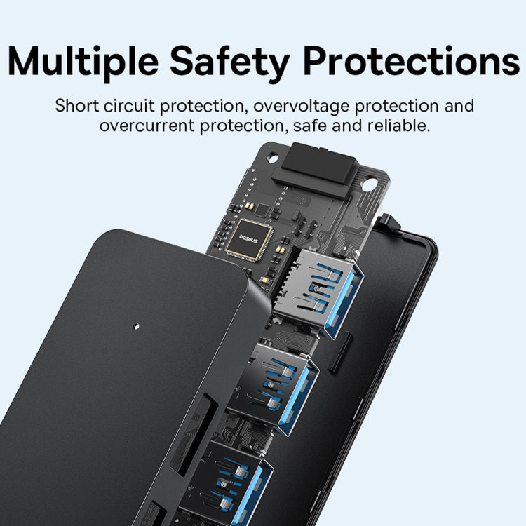 Baseus Ultra Joy Series 4 in 1 USB to USB3.0x4 HUB Adapter, Cable Length: