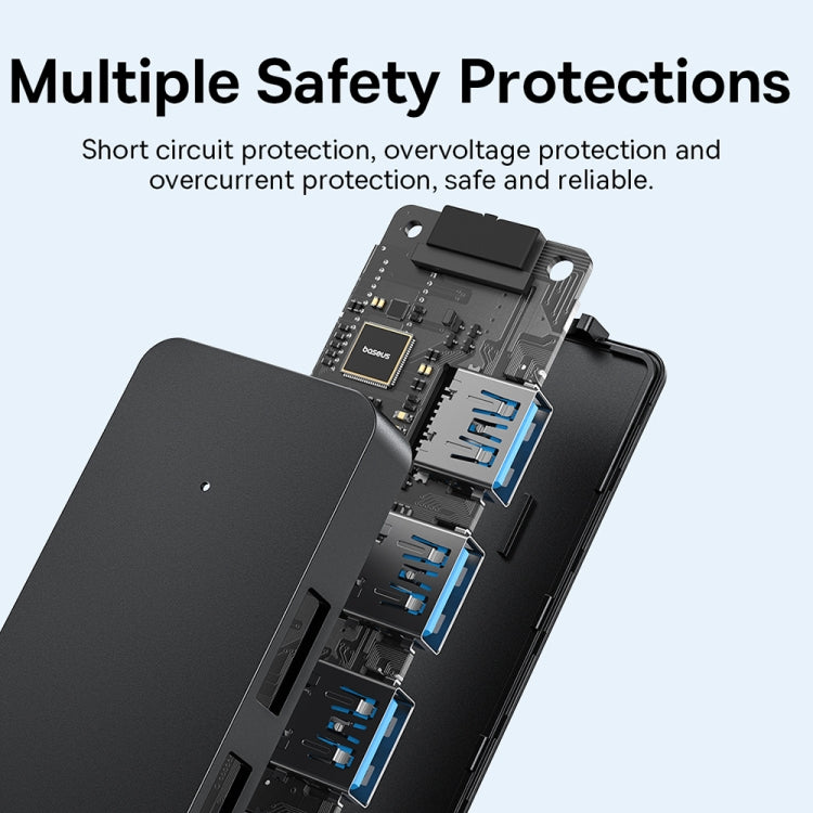 Baseus Ultra Joy Series 4 in 1 USB to USB3.0x4 HUB Adapter, Cable Length: