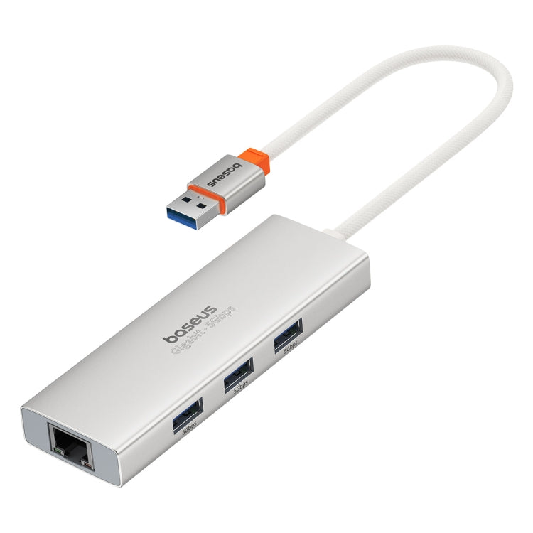Baseus Portal Joy Series 4 in 1 USB3.0x3+RJ45x1 HUB Adapter, Interface:USB