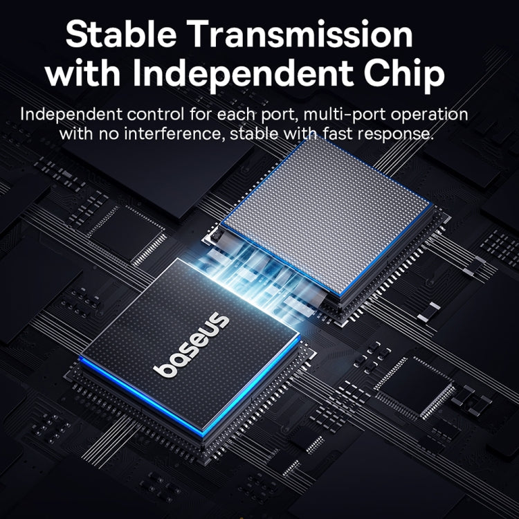 Baseus Portal Joy Series 4 in 1 USB3.0x3+RJ45x1 HUB Adapter, Interface:USB