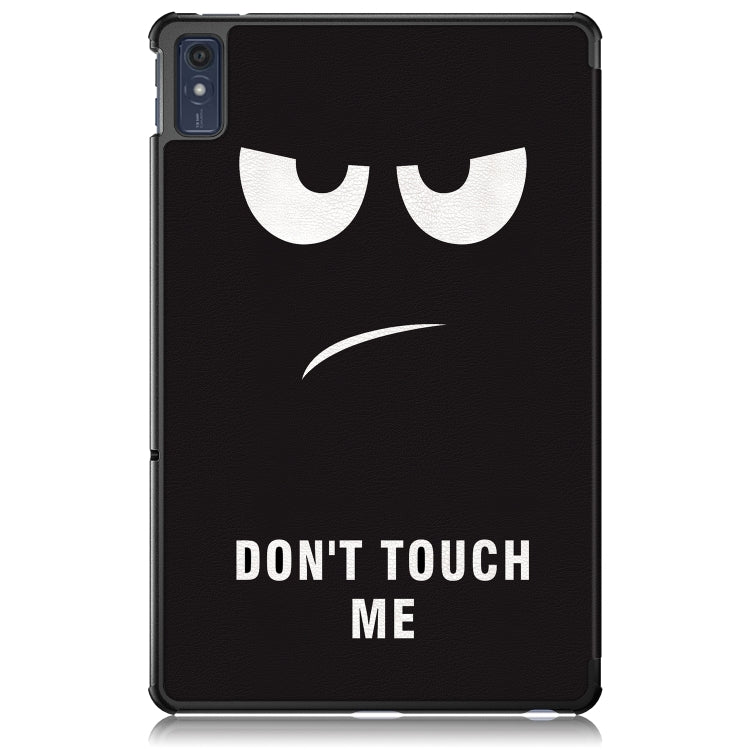 For Lenovo Tab M10 5G 10.6 3-folding Magnetic Buckle Coloured Drawing Leather Smart Tablet Case