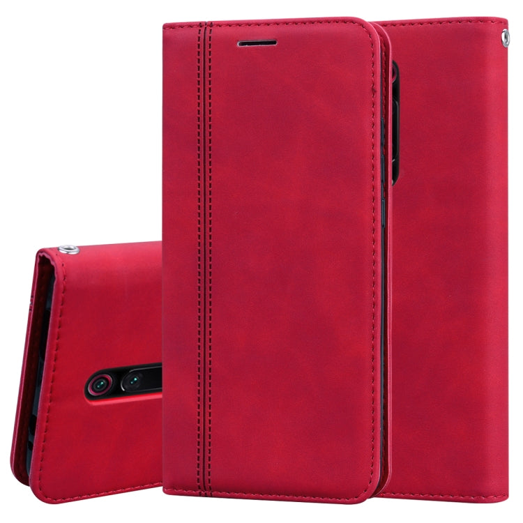 For Xiaomi Redmi K20 Frosted Business Magnetic Horizontal Flip PU Leather Case with Holder & Card Slot & Lanyard