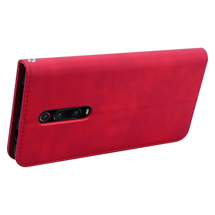For Xiaomi Redmi K20 Frosted Business Magnetic Horizontal Flip PU Leather Case with Holder & Card Slot & Lanyard