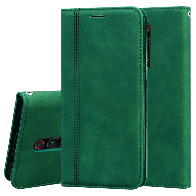 For Xiaomi Redmi K20 Frosted Business Magnetic Horizontal Flip PU Leather Case with Holder & Card Slot & Lanyard
