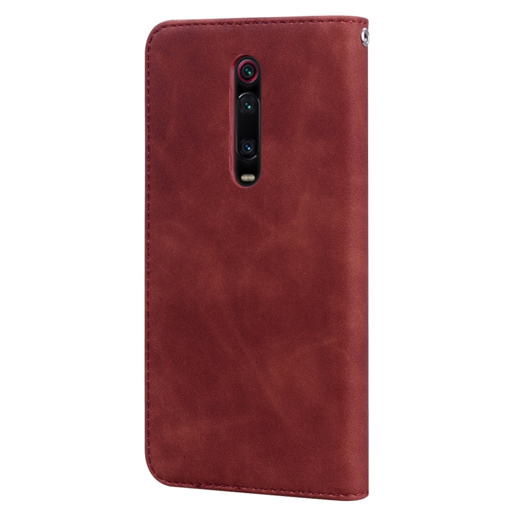 For Xiaomi Redmi K20 Frosted Business Magnetic Horizontal Flip PU Leather Case with Holder & Card Slot & Lanyard