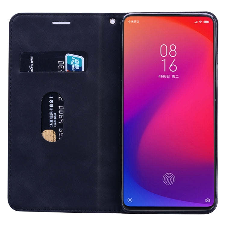 For Xiaomi Redmi K20 Frosted Business Magnetic Horizontal Flip PU Leather Case with Holder & Card Slot & Lanyard