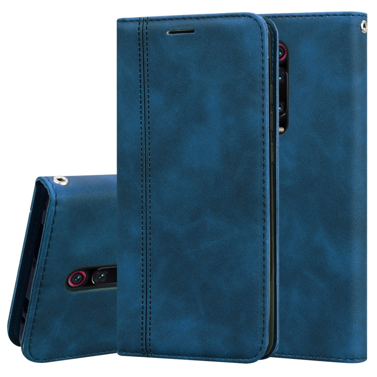 For Xiaomi Redmi K20 Frosted Business Magnetic Horizontal Flip PU Leather Case with Holder & Card Slot & Lanyard