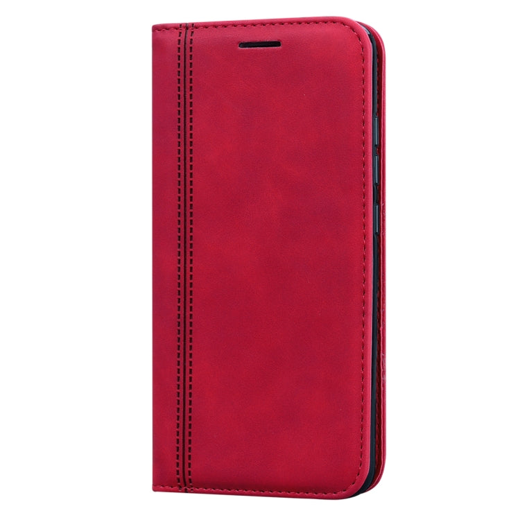For Xiaomi Redmi 6A Frosted Business Magnetic Horizontal Flip PU Leather Case with Holder & Card Slot & Lanyard