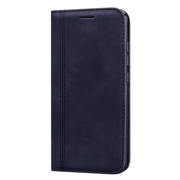 For Xiaomi Redmi 6A Frosted Business Magnetic Horizontal Flip PU Leather Case with Holder & Card Slot & Lanyard